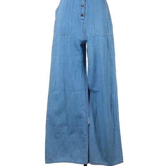 NWT BCBGMAXAZRIA light weight dressy denim jumpsuit, Small - Picture 2 of 4